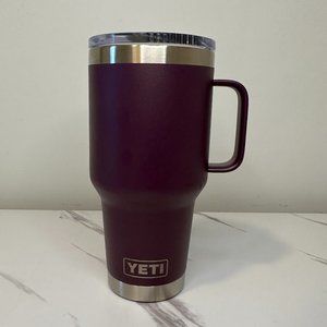 Yeti Maroon Travel Tumbler Mug with Handle